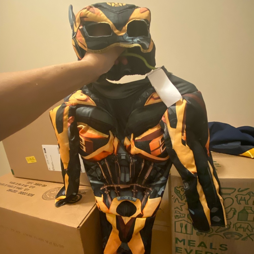 Toddler Transformers Bumblebee costume size 2T. Worn once